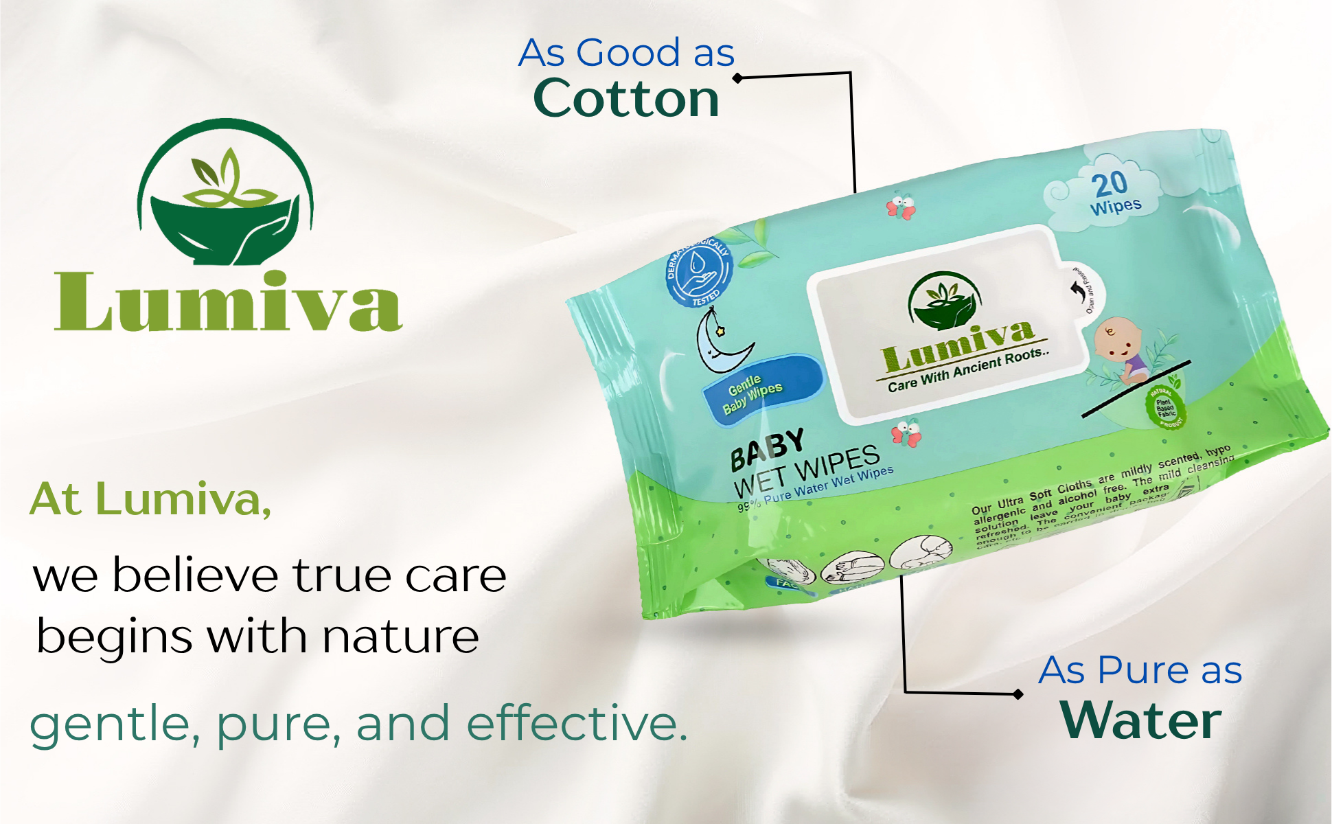 Lumiva Baby Wet Wipes