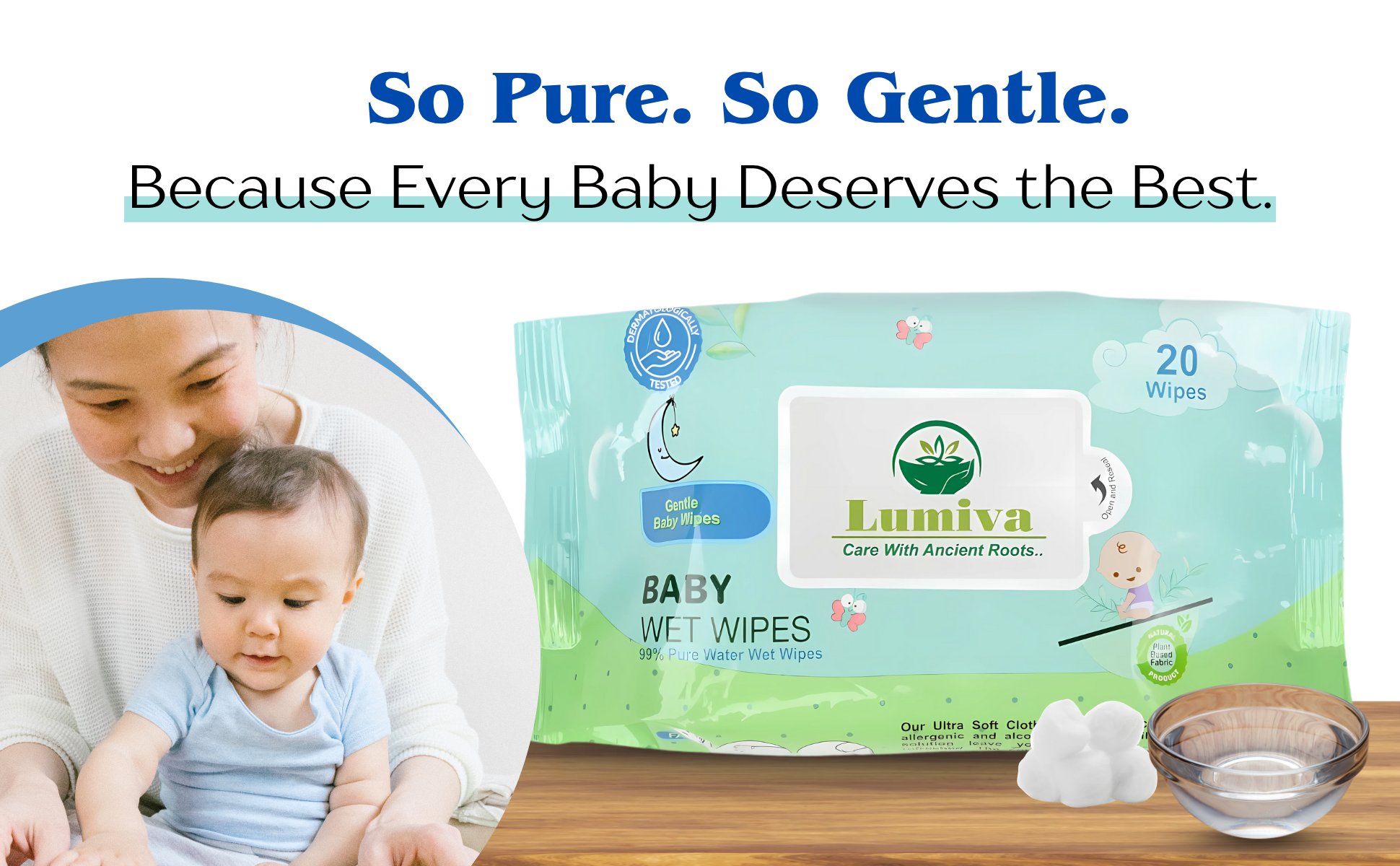 Lumiva Baby Wet Wipes