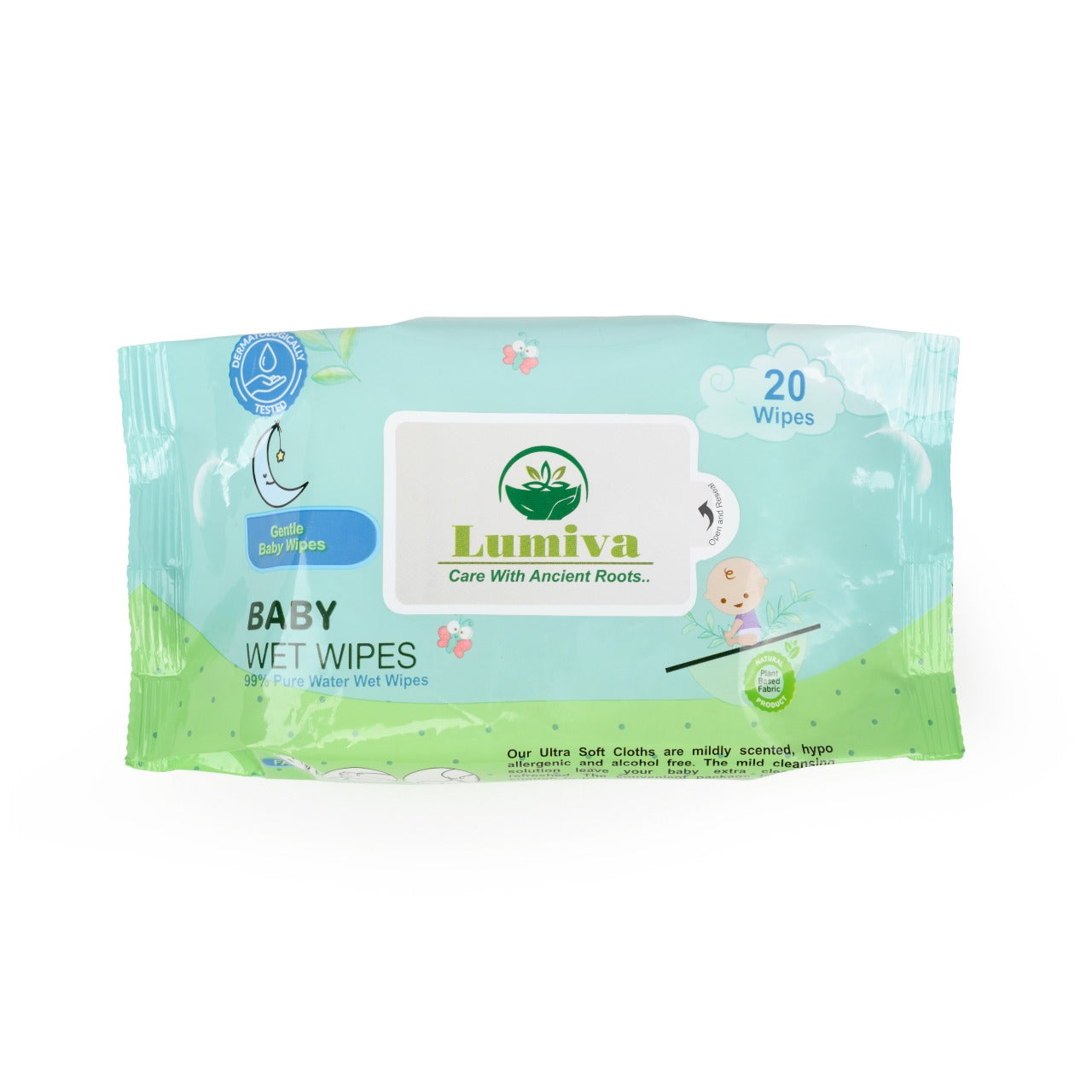 Lumiva Baby Wet Wipes ( 20 Pack x 8 )