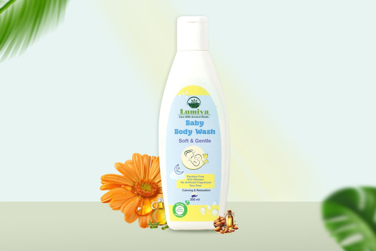 Baby body wash bottle