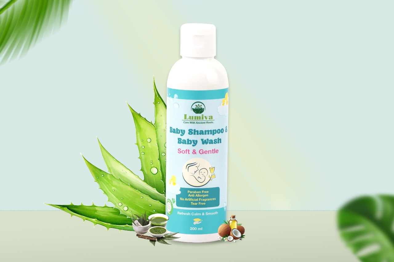 Lumiva baby shampoo and wash
