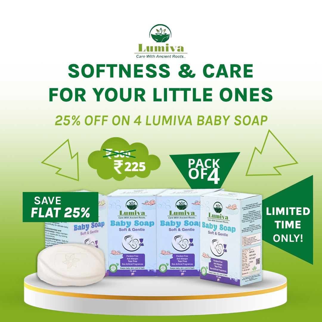Lumiva Baby Soap ( 75gm x 4 )